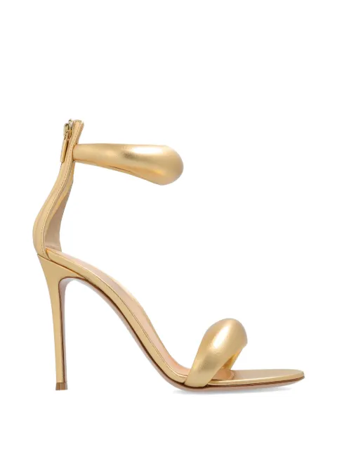Gianvito Rossi Bijoux metallic-effect sandals Gold G6163515RICNPS