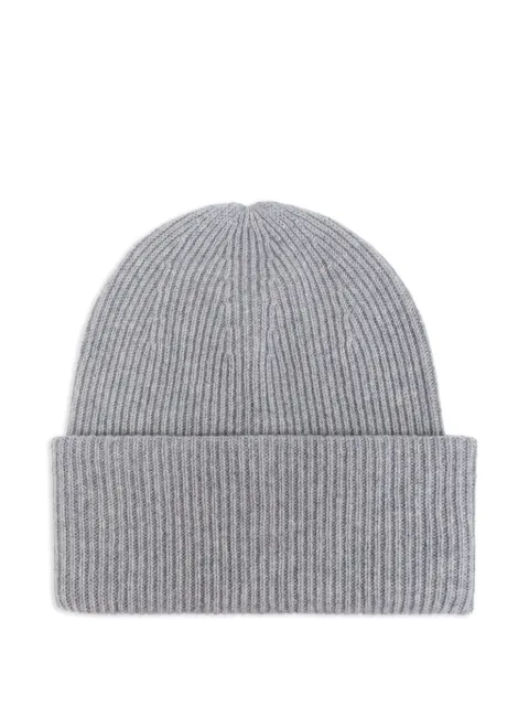 Lisa Yang Stockholm ribbed beanie hat Grey 402091