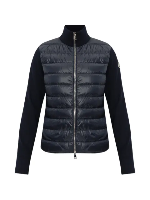 Moncler quilted stand-up collar cardigan Blue L20939B00036M1131