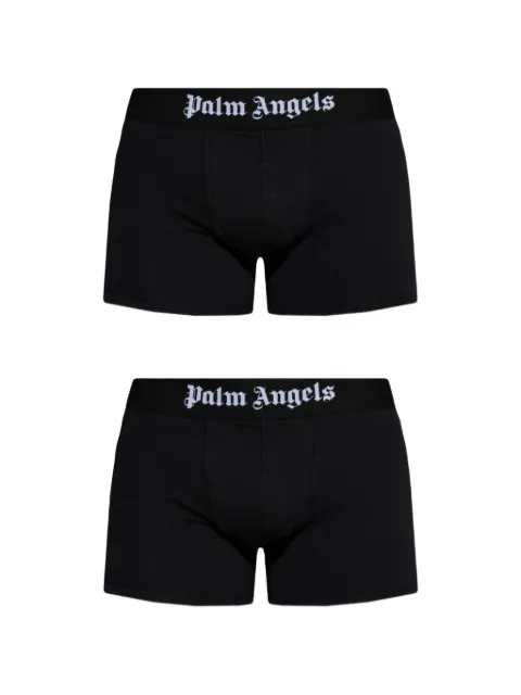Palm Angels logo-waistband boxers Black PMUH003C99FAB0011001