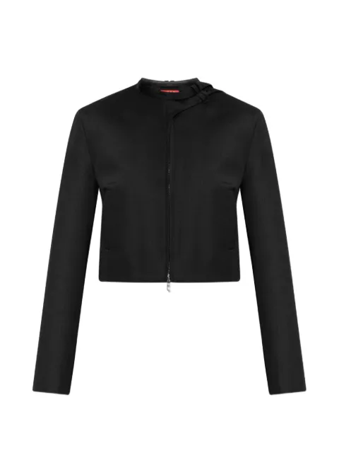 Diesel tailored jacket with biker-neck strap Black A234480WICS