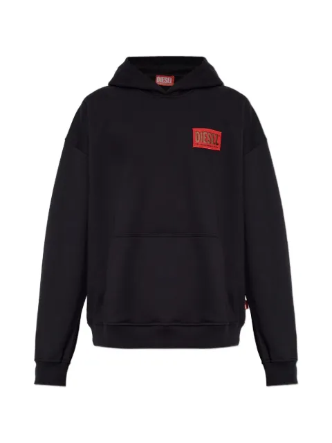 Diesel S-Boxt-Hood-S1 logo-patch hoodie Black A164690BMBJ