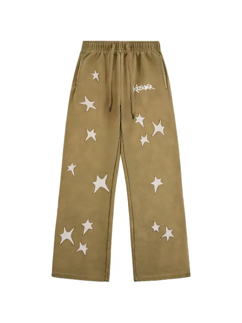 KidSuper embroidered-logo track pants Green KS003
