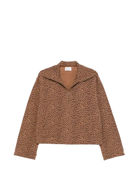 The Upside Javan Jones leopard-print jacket Brown USW326059