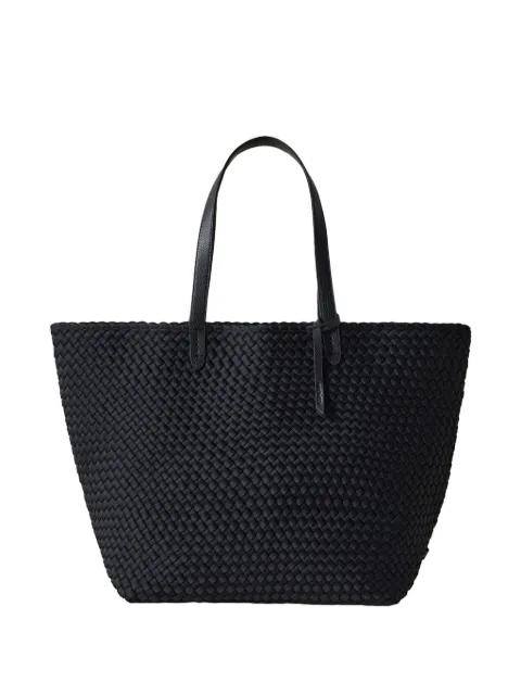 NAGHEDI large Jet Setter handwoven tote bag Black NSN06014LD