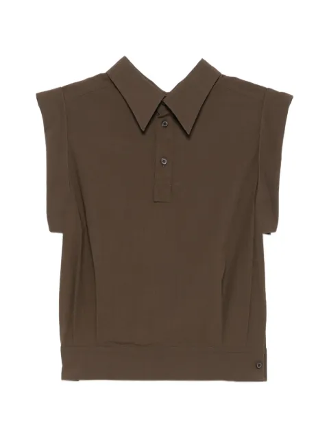 Issey Miyake Odd blouse Brown IM66FJ526