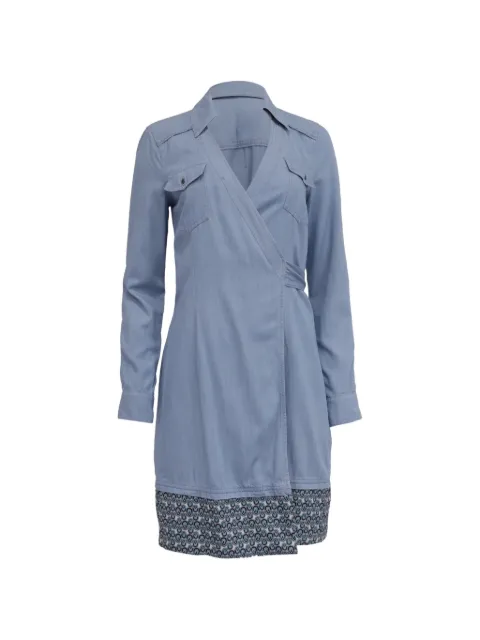 Diane Von Furstenberg Vintage Savion wrap dress Blue GILTPUUSCL720200W