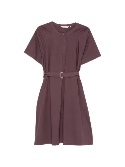 Xacus Marissa belted short-sleeve mini dress Purple MARISSA2493