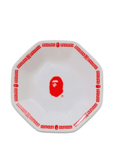 A BATHING APE® octagonal-shape dish White 001KAL801002MWHT