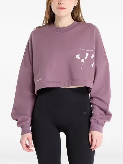 adidas logo-print sweatshirt Purple JZ7690