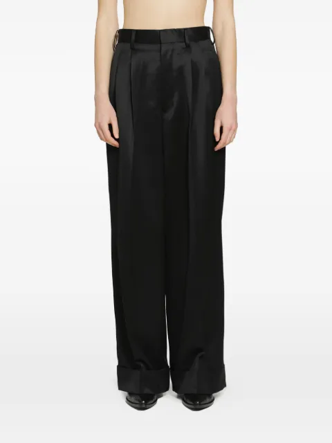 Junya Watanabe pleated trousers Black JQP025