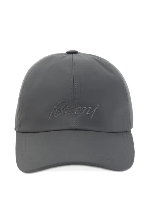 Brioni logo-embroidered baseball cap Grey O41P0LPA906
