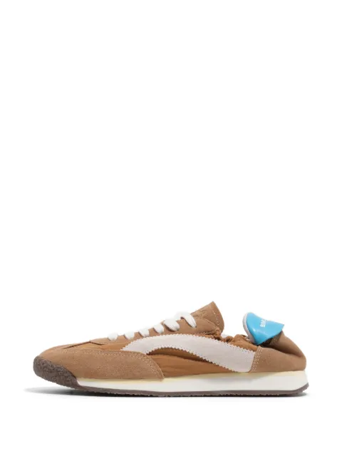 BIMBA Y LOLA honey suede and nylon 13 06 sneakers Brown 261BZ130610108