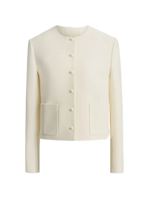 12 STOREEZ Sofia button-fastening jacket Neutrals 134968