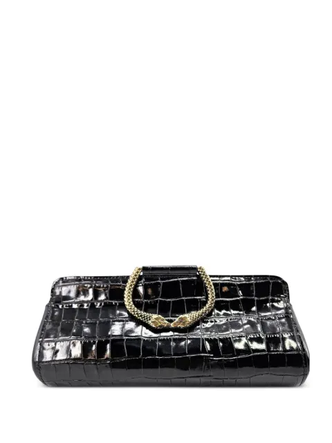 Madison Maison Moc Croc clutch bag Black 1445