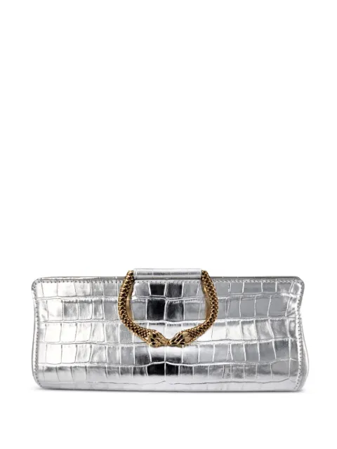 Madison Maison Moc Croc clutch bag Silver 1445