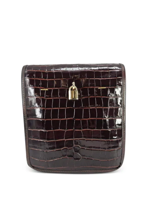 Madison Maison Moc Croc crossbody bag Brown 1440