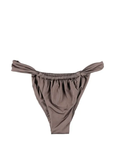 BELAMER Lara ruched bikini bottom Brown LARABOTTOM