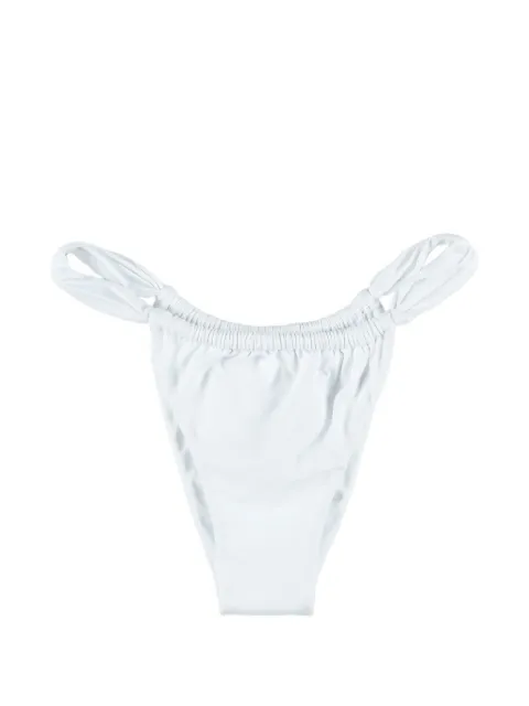 BELAMER Lara ruched bikini bottom White LARABOTTOM