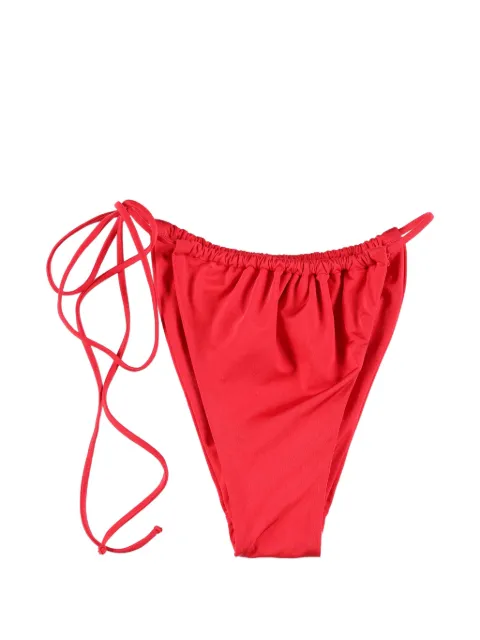 BELAMER Tina ruched bikini bottom Red TINABOTTOM