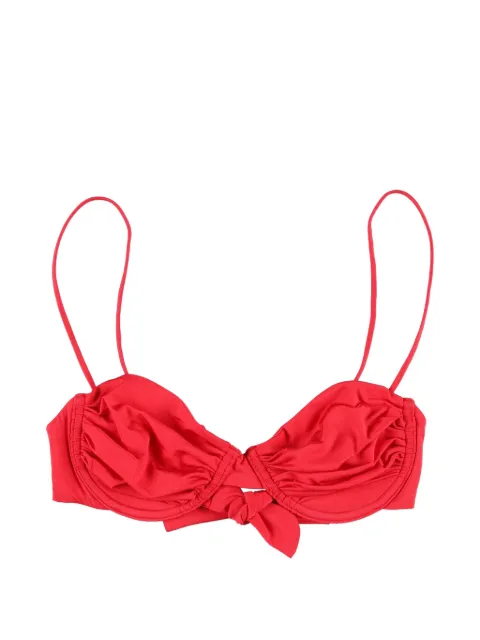 BELAMER Olivia ruched bikini top Red OLIVIABRA