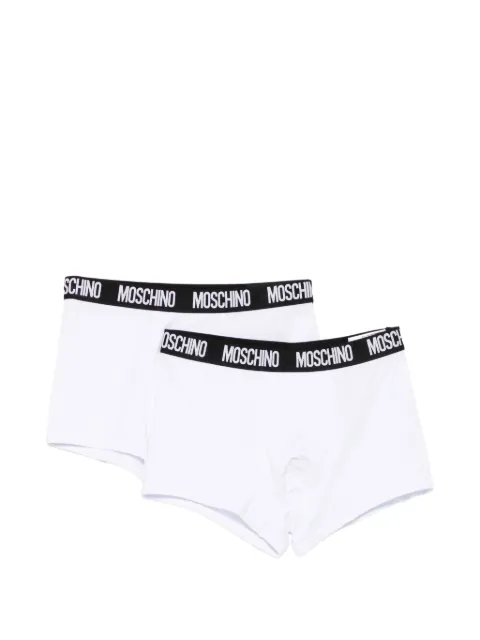 Moschino logo-waistband boxers (set of two) White A113894301