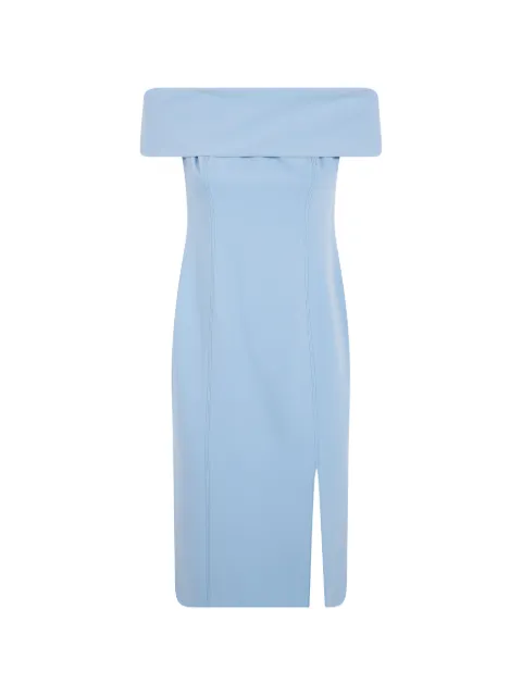 Lauren Ralph Lauren off-shoulder slit-detail dress Blue 253982166006