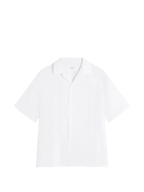 Maison Kitsuné camp-collar short-sleeve shirt Neutrals QM00409WF4061