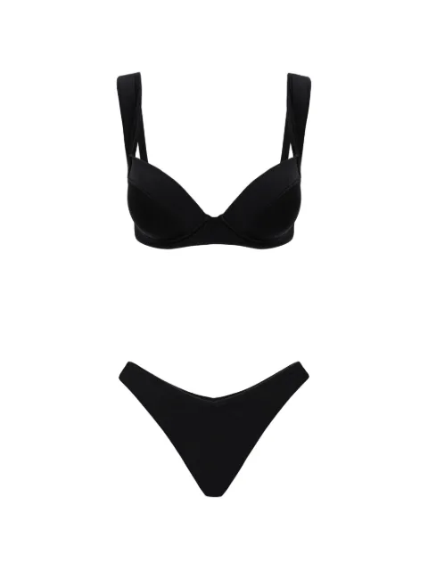 Noire Swimwear Ava Ivy underwired bikini Black NSW471