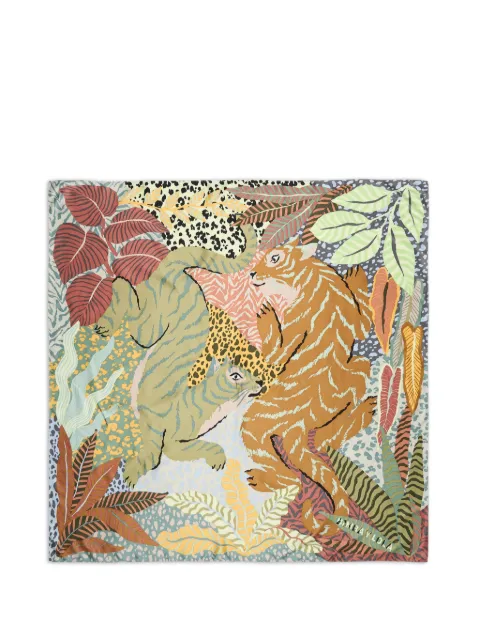 BIMBA Y LOLA Wild tiger-print scarf Neutrals 261BAPN2410090