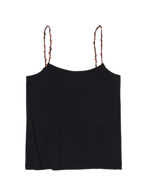 BIMBA Y LOLA black strappy top with decorative stones Black 261BR7401