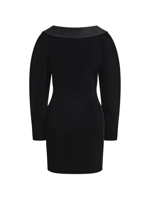 12 STOREEZ Adagio velvet mini dress Black 134514