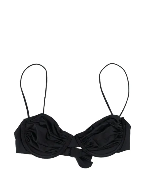 BELAMER Olivia ruched bikini top Black OLIVIABRA
