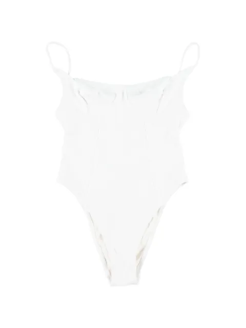 BELAMER Nina sweetheart-neck swimsuit White NINAONEPIECE
