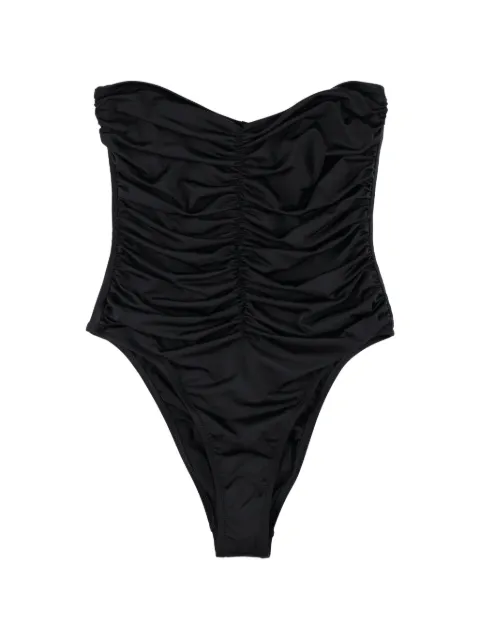 BELAMER Vivien ruched strapless swimsuit Black VIVIENONEPIECE