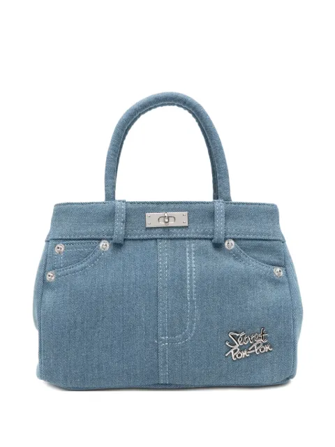Secret Pon Pon Poche tote bag Blue BAGPOCHE