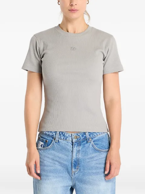 Daily Paper ribbed-knit logo-embroidered T-shirt Grey 2512041