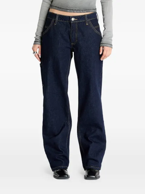 GUESS USA logo-embroidered jeans Blue W5RG10D4XY0OGDR