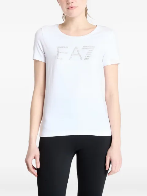 Ea7 Emporio Armani logo-embellished T-shirt White 7W000094AF10373U