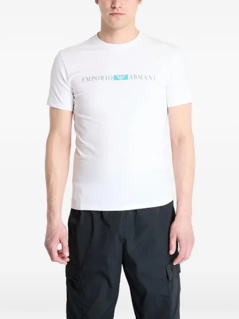 Ea7 Emporio Armani logo-print T-shirt White EM000379AF10774