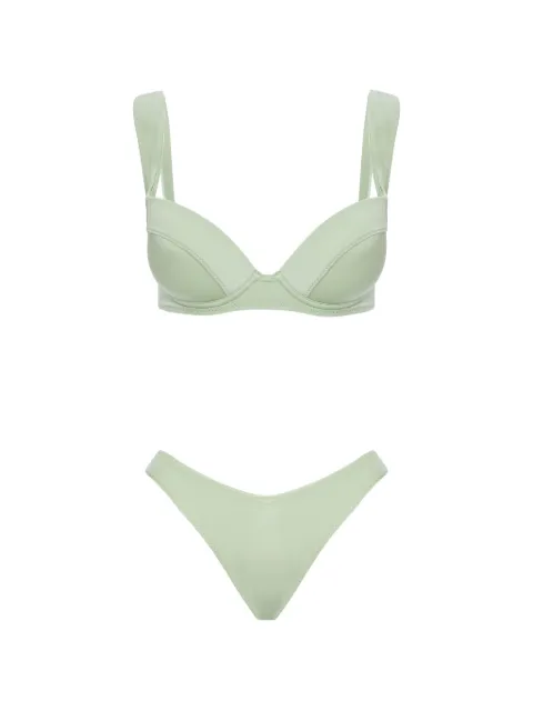Noire Swimwear Ava Ivy underwire bikini Green NSW471