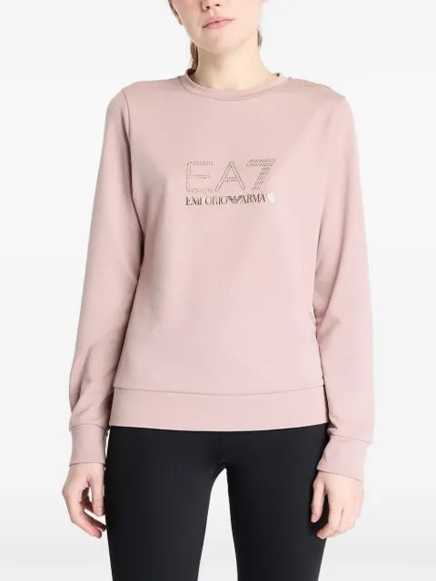 Ea7 Emporio Armani logo-print sweatshirt Pink 8NTM45TJ9RZ