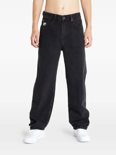karl kani logo-embroidered jeans Black 6000500