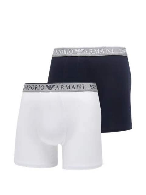 Ea7 Emporio Armani logo-waistband boxers (set of two) White EM000255AF10776MB088