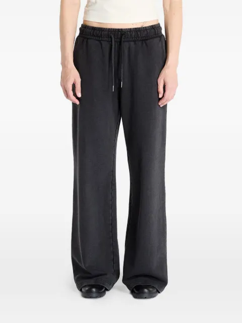 GUESS USA logo-patch wide-leg track pants Grey W5RB70K68I1JTMU