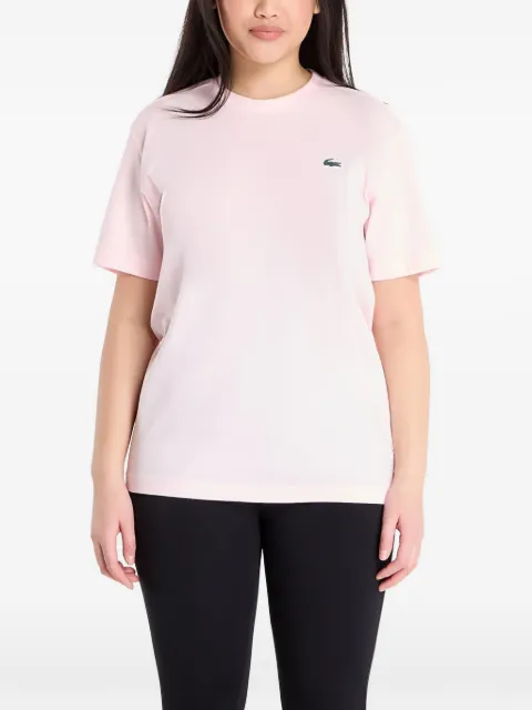 Lacoste logo-patch T-shirt Pink TH7618T03
