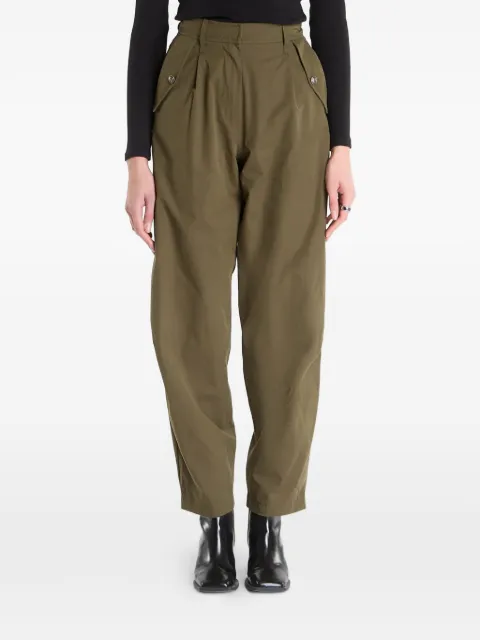 GUESS USA pleated trousers Green W6RB08WJ692