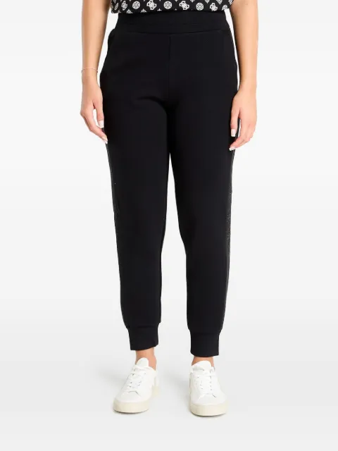GUESS USA logo-tape track pants Black W5YB11KBYE2JBLK