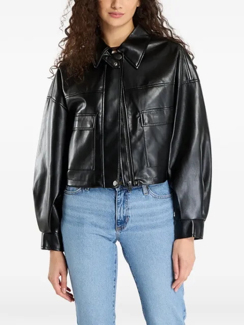 GUESS USA Flaminia cropped jacket Black W5BL87WF8P0