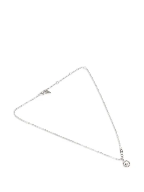 GUESS USA Color My Day crystal-pendant necklace Silver JUBN02245JWRH